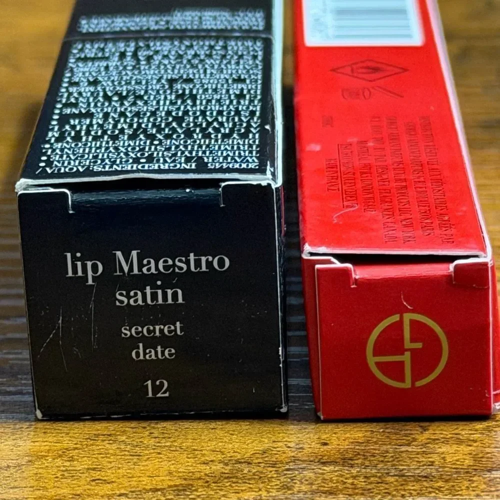 ❤️ Giorgio Armani Red Luxe Duo ❤️ Lip Maestro Satin 12 + Sì Passione 10mL | NEW